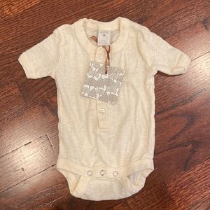 kate quinn shirt sleeve pointelle onesie